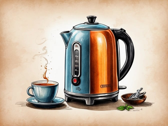 Wasserkocher mit Temperaturregelung